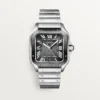 CARTIER SANTOS DE CARTIER WATCH SILVER GREY